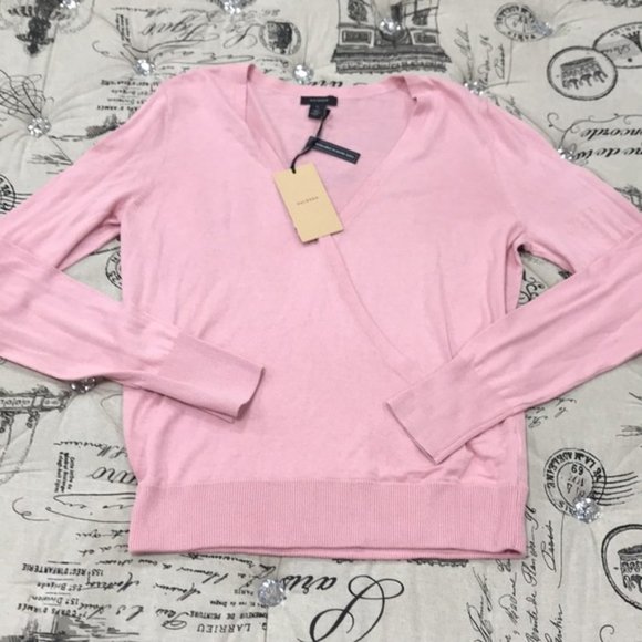 Halogen Faux Wrap Sweater - Picture 2 of 5